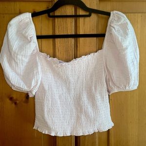 Socialite Lilac Shirred Top